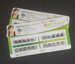 10Sets Dental Orthodontic Brackets MIM Monoblock Mini Roth MBT 022 018 345 Hooks