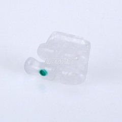 10X AZDENT Dental Orthodontic Ceramic Bracket Braces 5*5 Roth.022 Hooks 345