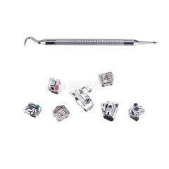 AZDENT Dental Orthodontic Self-Ligating Brackets Braces Roth MBT 022 Hooks 345