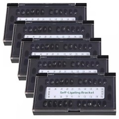 5 packs Dental Self-ligating Metal Brackets Bracket Roth 0.022 345 Hooks u