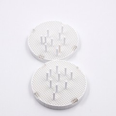 10 Pcs Dental High Quality Trays White Zirconia Porcelain Honeycomb Ceramic Pins