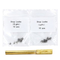 20 Pcs Dental Orthodontic Crimpable Hooks Stops Arch Wire Gurin Lock + Driver
