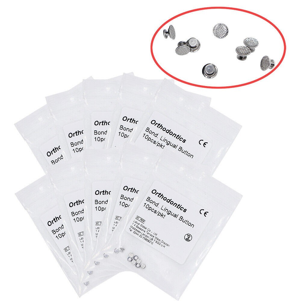 10 packs BOMAOER Dental Orthodontics Bond Lingual buttons 10pcs/pack