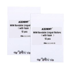 Dental Mono Ortho Direct Bond Round Base Lingual Buttons Eyelet Traction Hooks