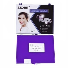 28pcs Dental Ortho Monocrystalline Sapphire Bracket Mini Roth MBT 022 Hooks 345