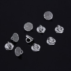 10 Pcs Dental Orthodontics Lingual Button Direct Bondable Eyelet Round Base Ss.