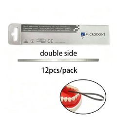 Dental Micro Stainless Steel Abrasive Strips Double-Sided Finishing Polishing