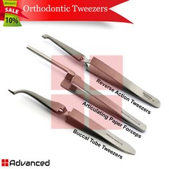 Orthodontic Buccal Tube Tweezers Posterior Direct Bonding Reverse Action Tweezer