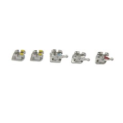 Dental Orthodontic Brackets Metal Roth MBT 018 022 345 Hook Mini Braces MIM Twin