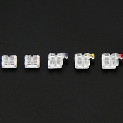 STAR ABSOLUTE Dental Orthodontic Sapphire Bracket Ceramic Brace Roth MBT 022 345