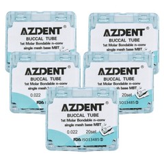 20 Sets Dental Ortodoncia de Tubo Bucal Dividido Bondable No Conv 1ert Molar MBT
