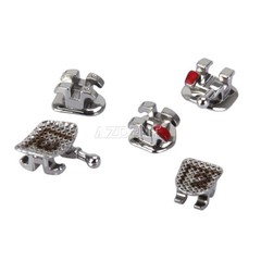 AZDENT Dental Orthodontic Brackets Braces Mini Roth.022 Hooks 345 Laser Mark