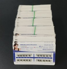10Sets Dental Orthodontics MIM Monoblock Brackets Mini Edgewise 022 no hooks