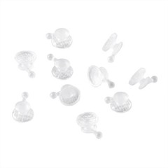 Dental Orthodontic Clear Ceramic Lingual Button Bondable Round /Rectangular