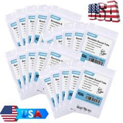AZDENT Dental Orthodontic Bands with Buccal Tube 1st Molar Roth .022 35#-40#+