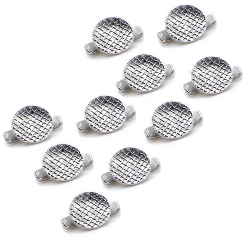 30Pcs Dental Cleat Double Wing Ortho Bonding Round Lingual Button Mesh Base