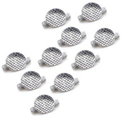 30Pcs Dental Cleat Double Wing Ortho Bonding Round Lingual Button Mesh Base