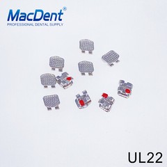 10Pcs MacDent Dental Orthodontic Metal Brackets Mini Roth 022 Hooks In Bulk