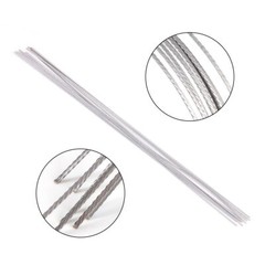 Dental Orthodontic Retainer Wire Bracket Lingual Flat Straight Stainless Steel