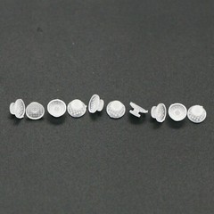10Pcs/Pack Dental Orthodontic Ceramic Clear Lingual Button Bondable Round Base
