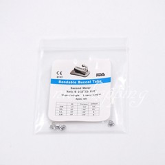 1x Dental Orthodontic 2nd Molar Bracket Buccal Tube Bondable Roth 022 4 Pcs/Pack