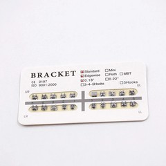 25Models Orthodontic Dental Mini/Standard Metal Bracket Braces Roth/MBT/Edgewise