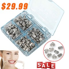 200pcs Dental orthodontic Buccal Tube 1st Molar Bondable MBT 022 Monoblock NJ-NF