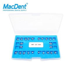 MacDent Dental Ortho Monoblock Bracket Self Ligating Roth/MBT 345H & Buccal Tube
