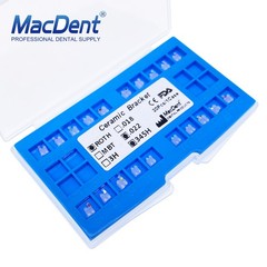 Elegan Dental Orthodontic Ceramic Brackets Clear Sapphire Aesthetic Roth MBT 022