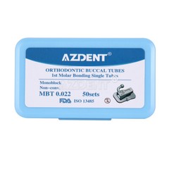 50Set AZ Dental Orthodontic Buccal Tubes 1st Molar Bondable Non-Conv MBT.022