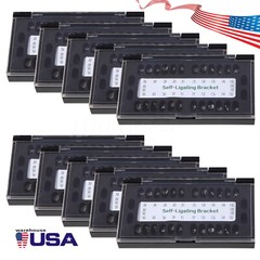 SANDENT Dental Orthodontic Self Ligating Bracket Braces Roth.022 Hooks 345