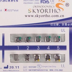 5 Sets Dental Orthodontic Metal Brackets MIM Monoblock Mini Roth 022 no hooks