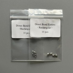 10pcs Dental Orthodontic Lingual Buttons Direct Bond Eyelets Rectanglar Base