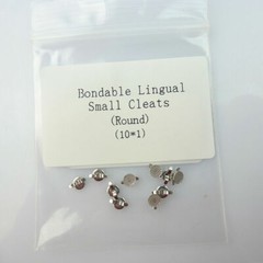 10PCS Dental Ortho Lingual Buttons Bondable round/rectangular MIM Mesh Base USA