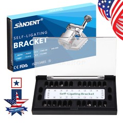 200pcs Dental Orthodontic Self-Ligating Brackets Braces Roth 022 w/ 345 Hooks