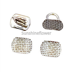 100 Pcs Dental Direct Bond Eyelets Rectangular Crimpable Hook Lingual Buttons