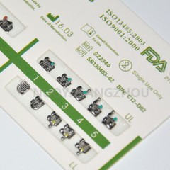 5 Sets Dental Teeth Brackets Mini Roth 022 345 Hooks Mesh Base Ultrathin Braces