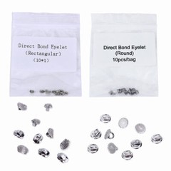 Dental Orthodontic Metal Ceramic Cleat Lingual Button Hinges Traction Hook Turbo