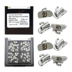 Dental Orthodontic Buccal Tubes 1st Molar MBT 022 Laser Mark Mini Bondable Mesh