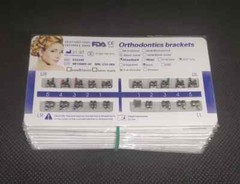 100 Sets Dental Orthodontic Metal Brackets Standard Roth 022 345 hooks Mesh Base
