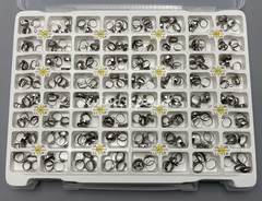 320pc Dental Plain Molar Bands Buccal Tubes Kit Orthodontic 1st Roth 022 #34-41+