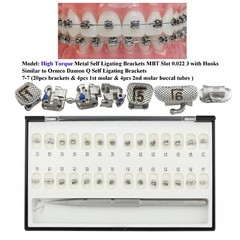 Orthodontic Damon Q Self Ligating Bracket Metal Braces MBT 022 3 345 Buccal Tube