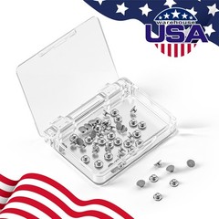 50pcs Dental Ortho Hospital Clinic Round Metal Bondable Lingual Button Mesh Base