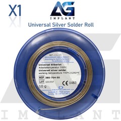 Universal Silver Solder Wire Roll 10g Orthodontic Dental Bands Soldering Welding
