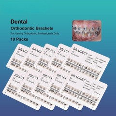 Dental Orthodontic Brackets Brace Mini/Standard 018/022 MBT/Roth with 3-4-5Hooks