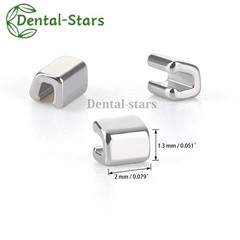 Dental Orthodontic Stainless Steel Crimpable Hook Metal Stops Type for Arch Wire