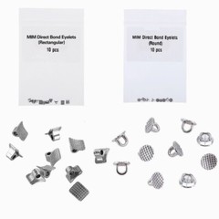 100 Pcs Dental Direct Bond Eyelet Round Base Lingual Button Integral Inblock