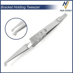 Orthodontic Bracket Holding Tweezers Hole Style Reverse Action Bracket Placer