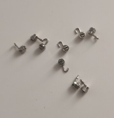 5Bags Stop Locks With Movable Crimpable Hook With Tool Left/Right 10Pcs/Bag