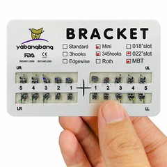 Dental Metal Brackets braces Mini/Standard MBT/Roth 022/018 Hooks 3/345 USA